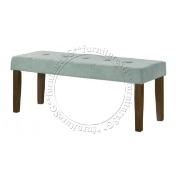 Xandra Fabric Cushion Dining Bench (Blue)